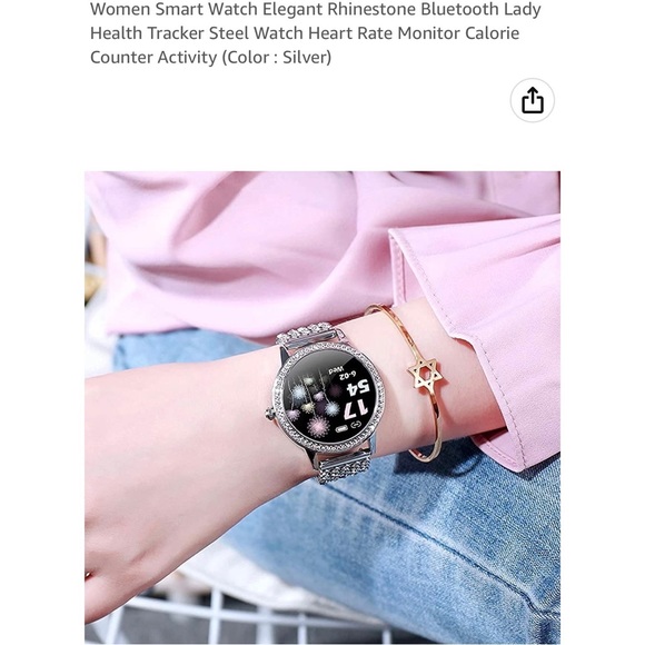 Brand new gorgeous, elegant, rhinestone Smartwatch, New Without Tags - Picture 2 of 6